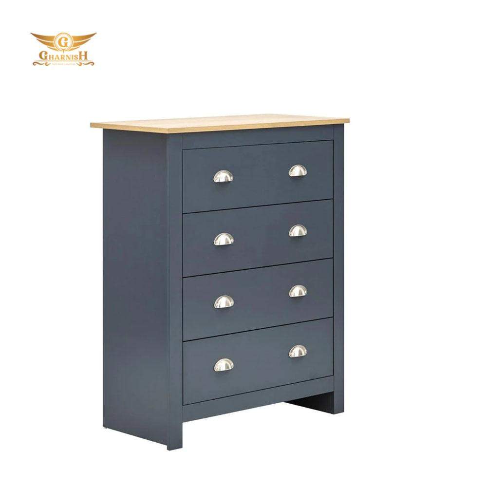 Gharnish 4 Piece Storage Set for Bed Room Blue GHST002-Gharnish-storage cabinets,Storage racks in hyderabad,storage units