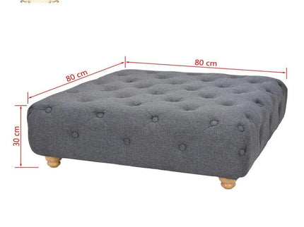 Gharnish Pouffe Fabric 80x80x30cm Dark Grey Home Dressing Stool Footstool Rest GHSD009-Gharnish-Foldable Storage in hyderabad,Foldable Storage Stool Orange Colour,furniture in hyderabad,Gharnish center table,Gharnish Coffee Table in Hyderabad,Hyderabad storage unit makers,Luxury Furniture,office furniture,Ottoman,Ottoman storage,Ottoman storage in hyderabad,Ottoman storage makers in Hyderabad