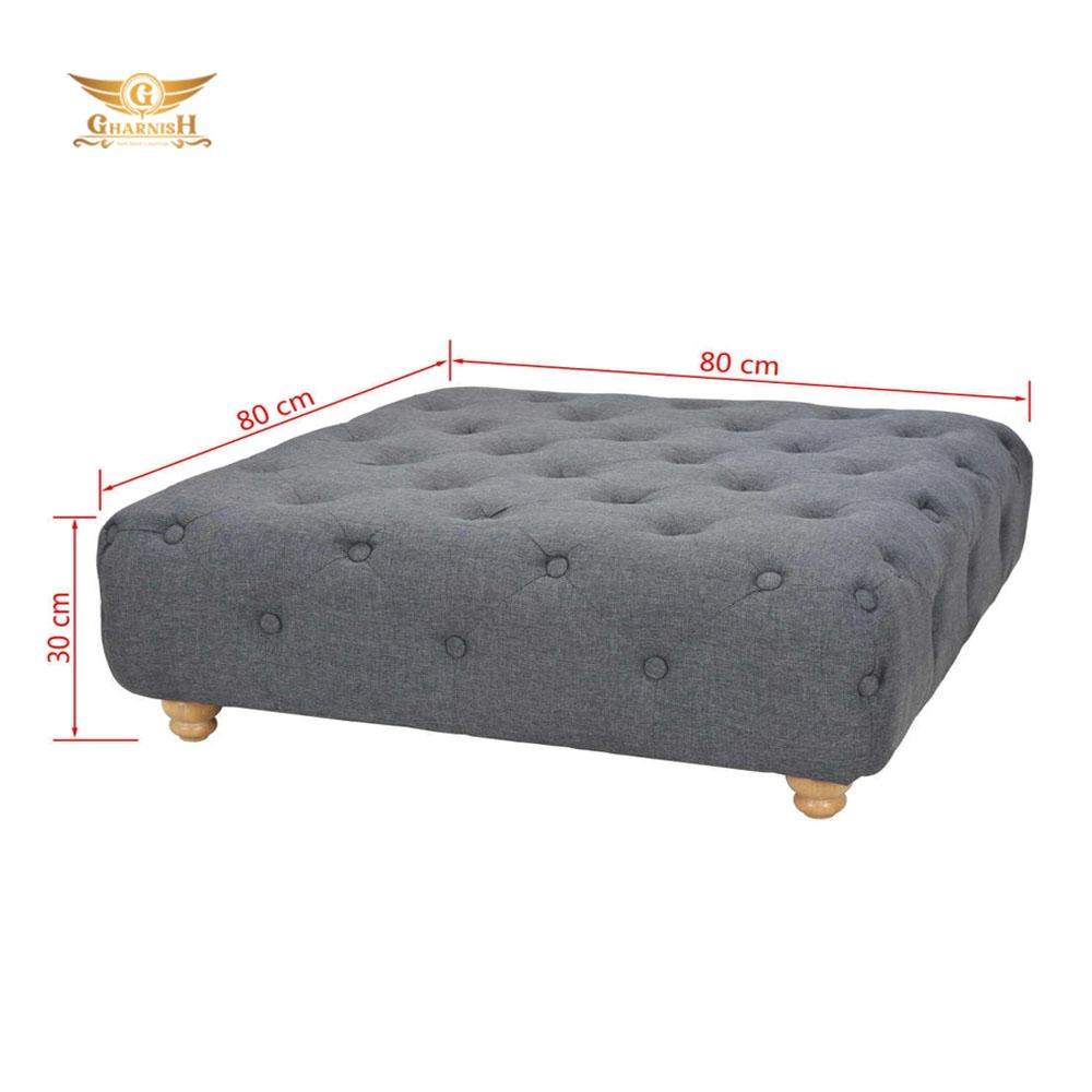 Gharnish Pouffe Fabric 80x80x30cm Dark Grey Home Dressing Stool Footstool Rest GHSD009-Gharnish-Foldable Storage in hyderabad,Foldable Storage Stool Orange Colour,furniture in hyderabad,Gharnish center table,Gharnish Coffee Table in Hyderabad,Hyderabad storage unit makers,Luxury Furniture,office furniture,Ottoman,Ottoman storage,Ottoman storage in hyderabad,Ottoman storage makers in Hyderabad