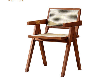 Rattan Box - Cane Made Teakwood Dining Chair GHDC012