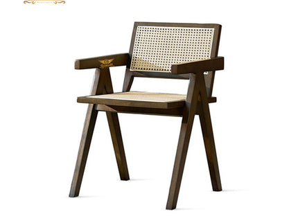 Rattan Box - Cane Made Teakwood Dining Chair GHDC012