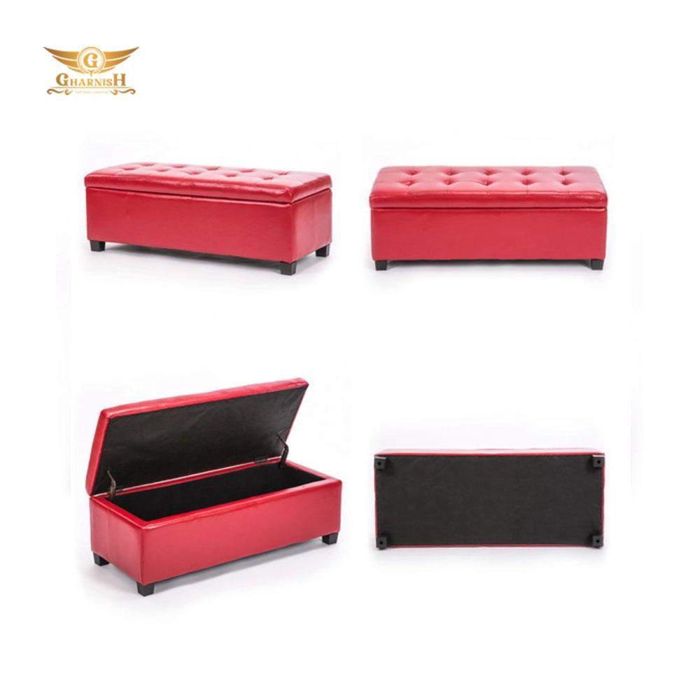 Gharnish Storage Ottoman Stool Leather RED GHPF003-Gharnish-Foldable Storage in hyderabad,Foldable Storage Stool Orange Colour,Gharnish center table,Hyderabad storage unit makers,office furniture,Ottoman,Ottoman storage,Ottoman storage in hyderabad,Ottoman storage makers in Hyderabad,Storage Ottoman Stool