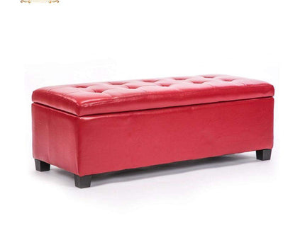 Gharnish Storage Ottoman Stool Leather RED GHPF003-Gharnish-Foldable Storage in hyderabad,Foldable Storage Stool Orange Colour,Gharnish center table,Hyderabad storage unit makers,office furniture,Ottoman,Ottoman storage,Ottoman storage in hyderabad,Ottoman storage makers in Hyderabad,Storage Ottoman Stool