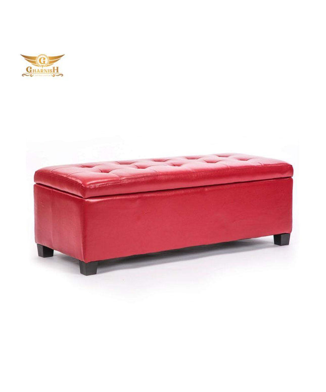 Gharnish Storage Ottoman Stool Leather RED GHPF003-Gharnish-Foldable Storage in hyderabad,Foldable Storage Stool Orange Colour,Gharnish center table,Hyderabad storage unit makers,office furniture,Ottoman,Ottoman storage,Ottoman storage in hyderabad,Ottoman storage makers in Hyderabad,Storage Ottoman Stool