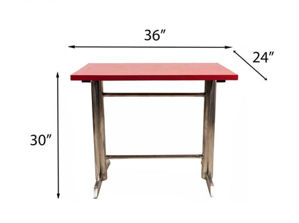 Cafer SS Restaurant / Cafe 4 Seater Table and Chair Set