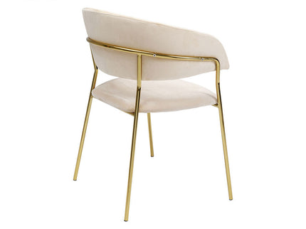 C'Shell Dining Chair - Velvet and PVD Coated Frame GHDC018