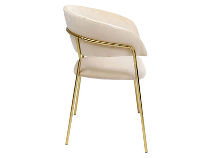 C'Shell Dining Chair - Velvet and PVD Coated Frame GHDC018