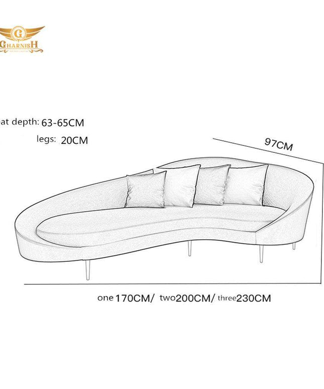 Half Moon Luxury Sofa Set 3+1+1 for living room Sofa GHSF035-Gharnish-lavish furniture hyderabad,Luxury Furniture,luxury sofa,Sofa