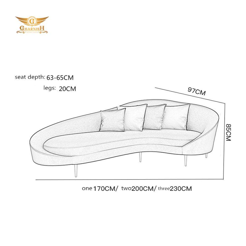 Half Moon Luxury Sofa Set 3+1+1 for living room Sofa GHSF035-Gharnish-lavish furniture hyderabad,Luxury Furniture,luxury sofa,Sofa