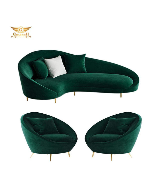 Half Moon Luxury Sofa Set 3+1+1 for living room Sofa GHSF035-Gharnish-lavish furniture hyderabad,Luxury Furniture,luxury sofa,Sofa