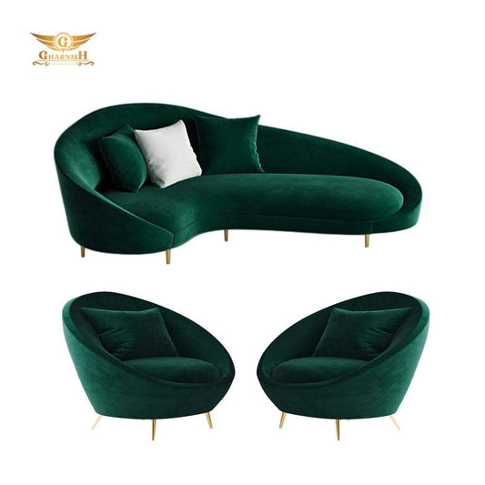 Half Moon Luxury Sofa Set 3+1+1 for living room Sofa GHSF035-Gharnish-lavish furniture hyderabad,Luxury Furniture,luxury sofa,Sofa